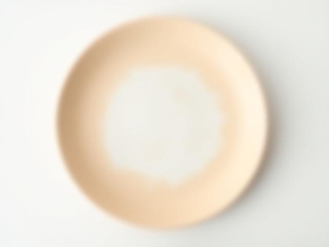 Keramikteller mit Sonnenaufgangs-Verlauf